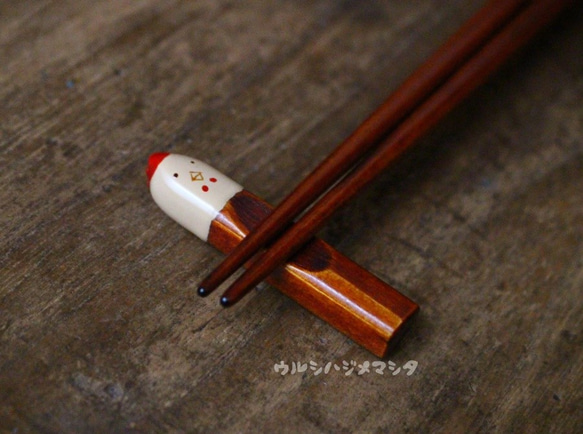 擦漆筷架 / URUSHI CHOPSTICK REST (CHICKEN) 第2張的照片