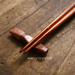 擦淨漆筷架（豬）/ URUSHI CHOPSTICK REST（PIG） 第2張的照片