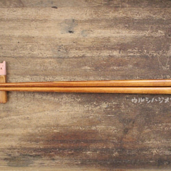 ◆23cm◆ 【套裝促銷】擦漆筷子+筷架（兔子）/【套裝促銷】筷子+筷架（兔子） 第2張的照片