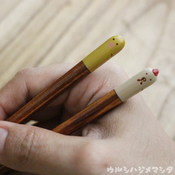 ◆18cm◆[套售]擦漆筷子+筷架（Niwatori）/ [套售]筷子+休息 第3張的照片