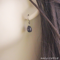 Urushi（紫色） - 穿孔·耳環 -  / URUSHI（紫色）掉落 -  Earings- 第2張的照片