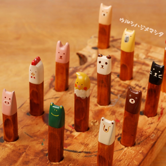 擦漆筷架（印花布貓）/ URUSHI CHOPSTICK REST（印花布貓） 第4張的照片