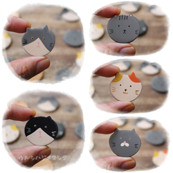 漆の猫ブローチ／URUSHI Cat Brooch 4枚目の画像