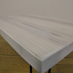 折りたたみ　テーブル　ミニテーブル　カフェ　アイアン風　ナチュラル　ウッド　アウトドア　hono-A16030B-WHT 2枚目の画像