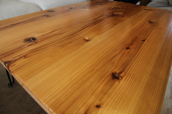 折りたたみ　テーブル　ローテーブル　カフェ　アイアン風　ナチュラル　ロー　アウトドア　hono-A19030B-NTR 3枚目の画像