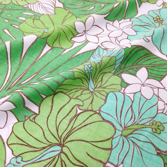熱帶花園*耀斑禮服[S，M，L，LL]綠色 第5張的照片