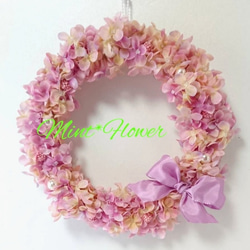 専用ケース入り＊pink purple wreath＊ 1枚目の画像