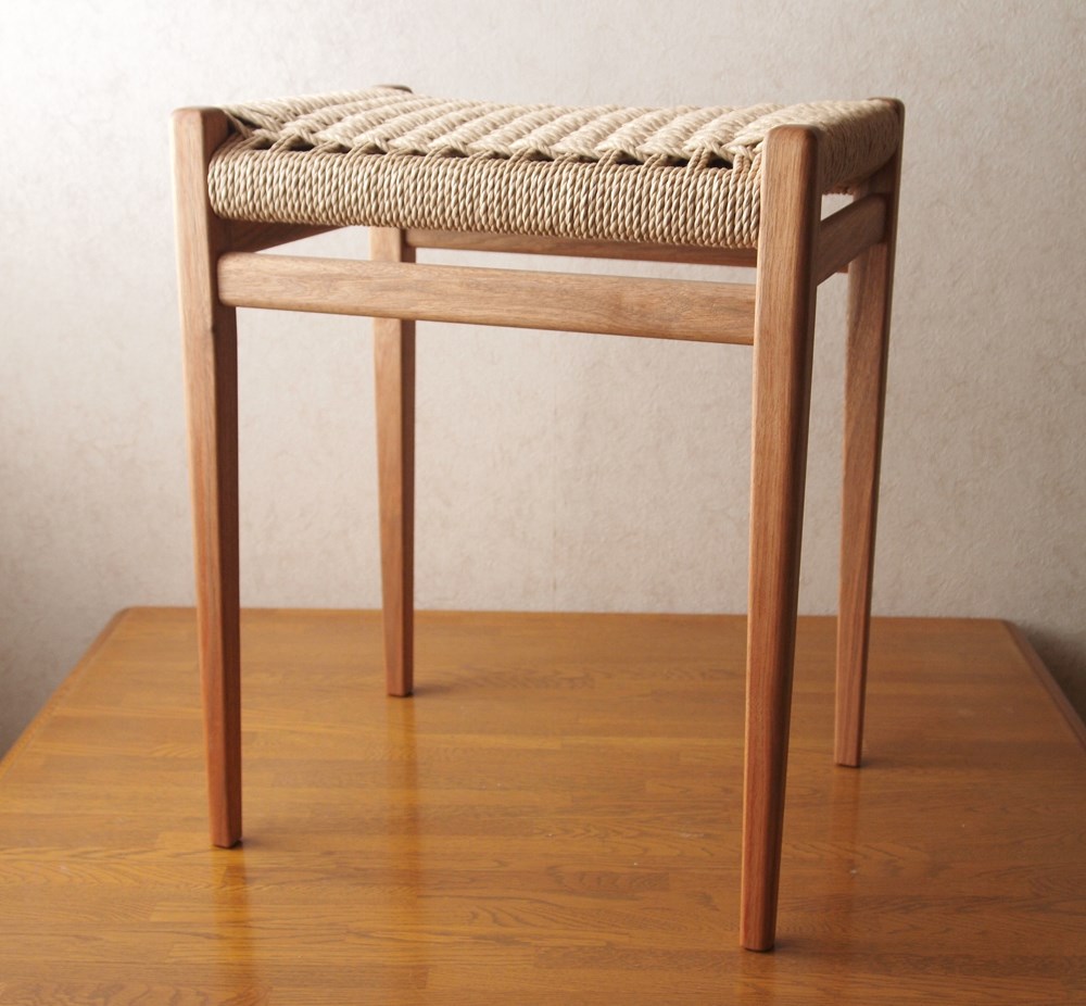 ペーパーコードスツールL　クルミ