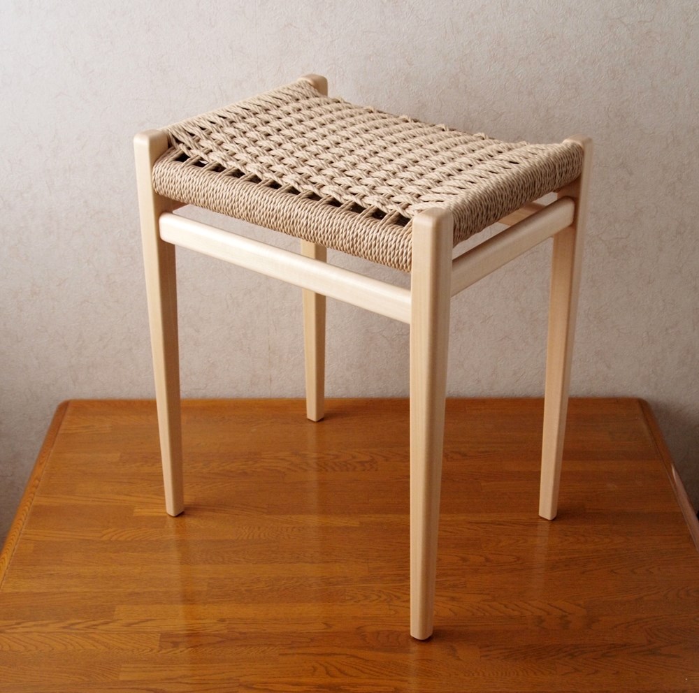 素朴なスツールL  シナ