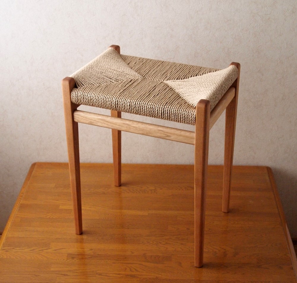 ペーパーコードスツールL　クルミX座