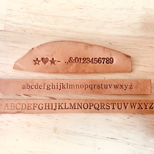 活字 3号(1) アルファベット、数字 刻印 各文字2個セット 母音追加