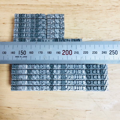 彫金 刻印セット アルファベット大文字(A〜Z) 数字(1〜9) Bセット