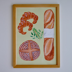 美味しそうなパンのポスター【キナリ】 1枚目の画像
