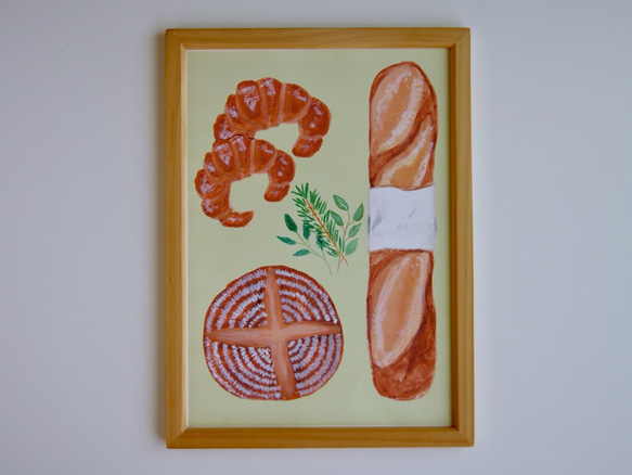 美味しそうなパンのポスター【キナリ】 1枚目の画像