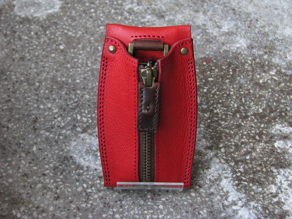 鑰匙包Papabero（紅色）卡存儲類型 第1張的照片