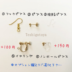 wire ribbon pierce/earring 5枚目の画像