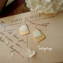 square plate pierce/earring 1枚目の画像