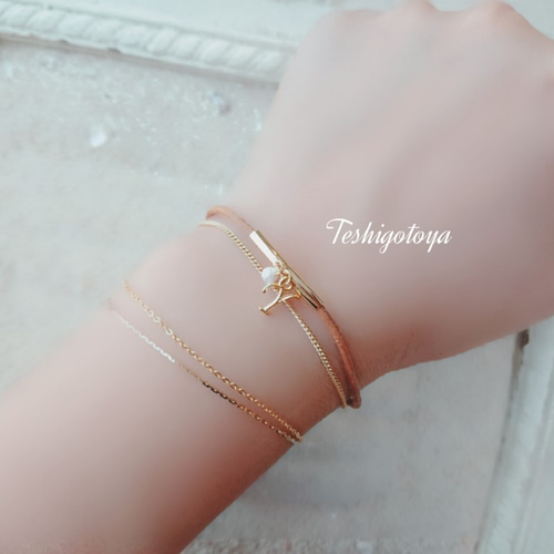 イニシャル　レザーブレスレット イニシャル レザーブレスレット | イニシャルネックレス専門店