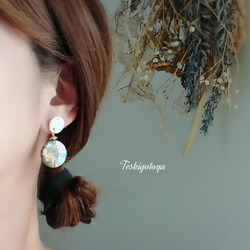 double shell earring 2枚目の画像