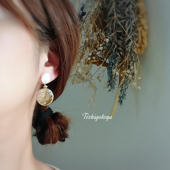 double shell earring 4枚目の画像