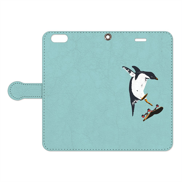 [手帳型iPhoneケース] SK8 Penguin 1枚目の画像