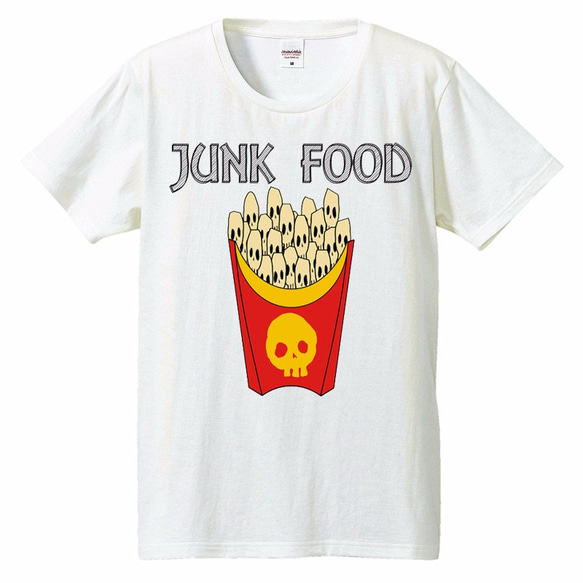 [Tシャツ] skull French fries 2 1枚目の画像