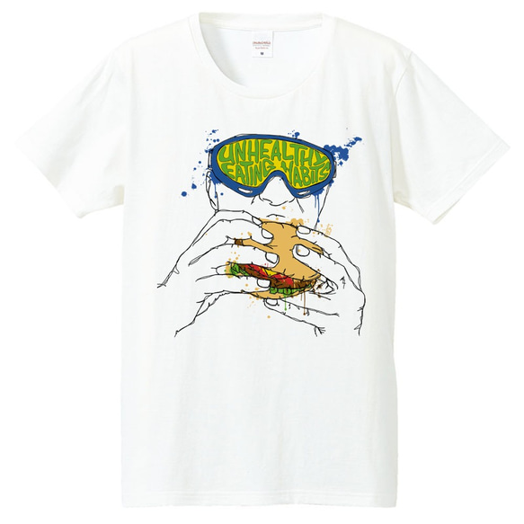 [Tシャツ] Unhealthy eating habits 1枚目の画像