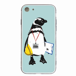 [強化ガラス仕上げ iPhone ケース] STAFF Penguin 1枚目の画像