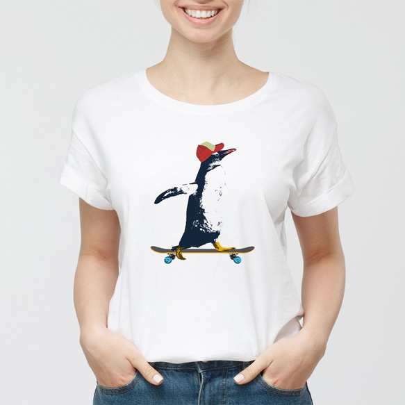 [Tシャツ] Penguin riding 3枚目の画像