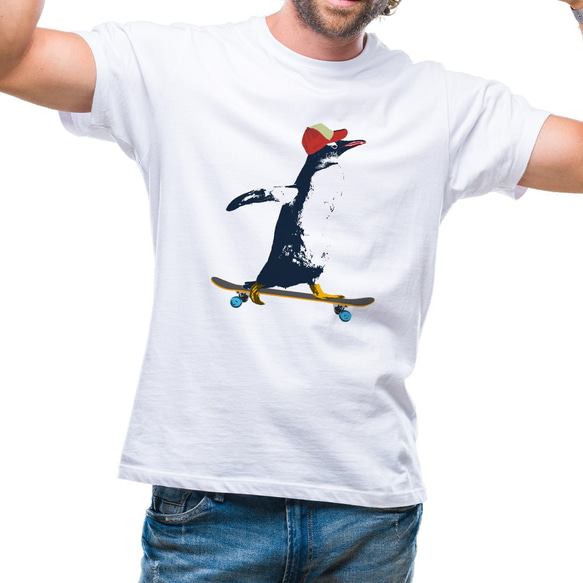 [Tシャツ] Penguin riding 5枚目の画像