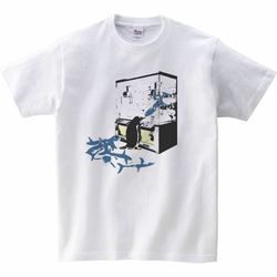 [キッズTシャツ] 買占めペンギン 1枚目の画像