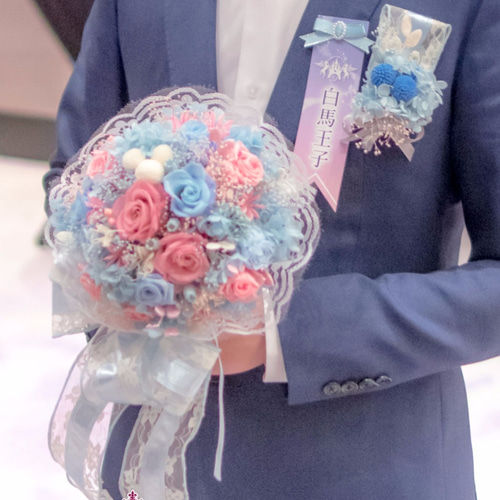 魏ネパールオリジナル手作り姫と王子の結婚式 - ご注文の花嫁のブーケ