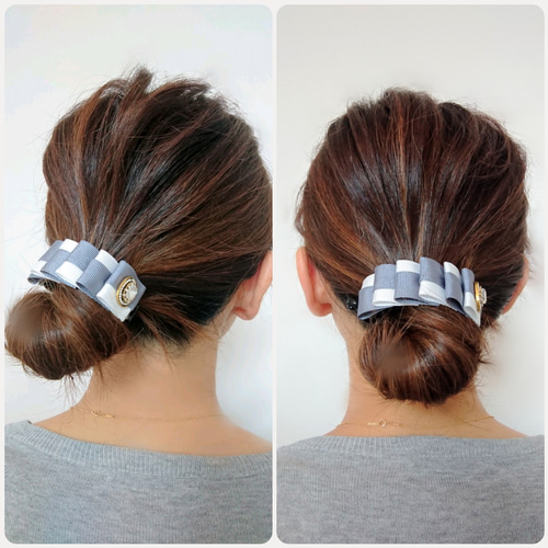 minä perhonen アーチ型ヘアクリップバナナクリップ#36