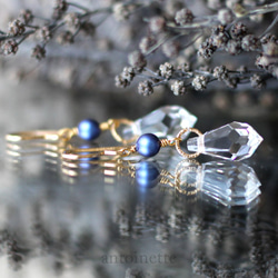 [14kgf]施華洛世奇水晶飾品耳環 第3張的照片
