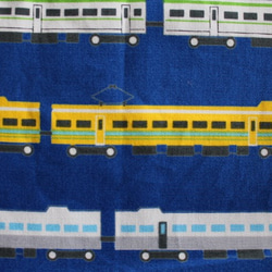 シューズ袋♪電車ブルー 3枚目の画像