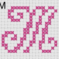 送料無料 アルファベット 刺繍ブローチ(ヘアゴム可)M.T.O 2枚目の画像