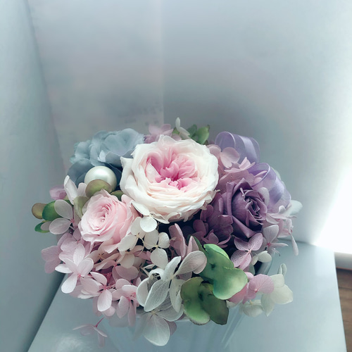 ころんと可愛いてまりローズ プリザーブドフラワー アレンジメント