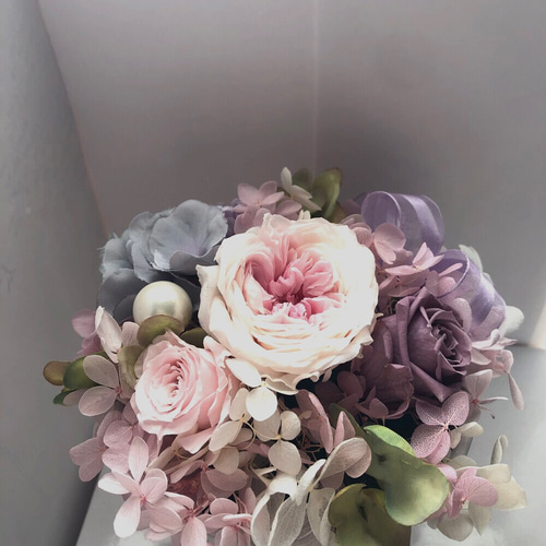 ころんと可愛いてまりローズ プリザーブドフラワー アレンジメント