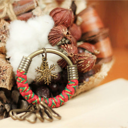 【UNA-優娜手作】耶誕金蔥限定款鑰匙圈(小)5.3-雪花飄 聖誕節 / 鑰匙圈/ 交換禮物 / 耶誕限定 第8張的照片