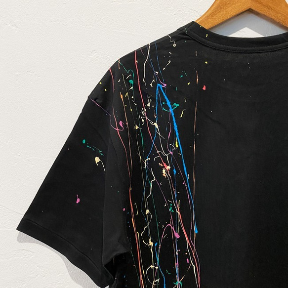 Tシャツ「flow」色が交わる個性的な世界！ユニセックス！夏【5日内に発送】 6枚目の画像