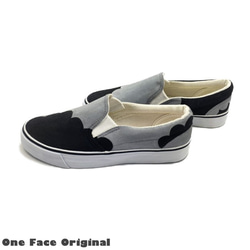 運動鞋“MOKUMOKUb”簡單可愛的黑色和白色滑上！[訂單生產] 第5張的照片