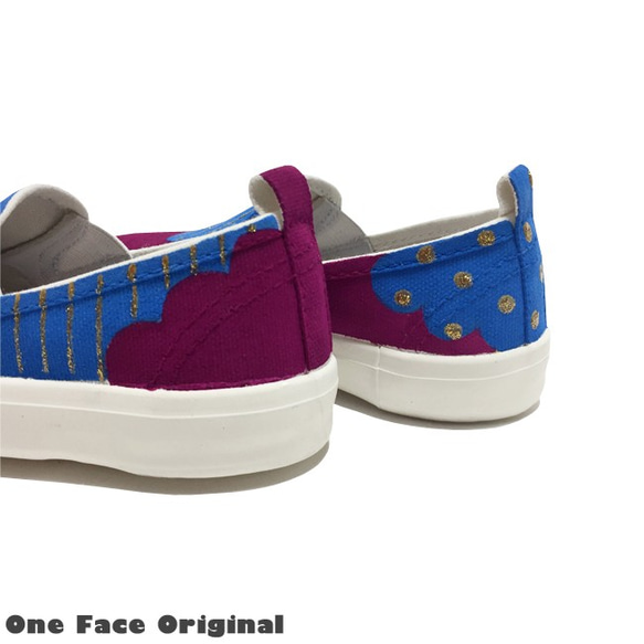 兒童運動鞋“Mokumoku C”兩種顏色簡單的滑動設計中的配色方案！ [兒童] [訂單製作] 第4張的照片