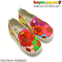 兒童運動鞋“Kapuappon”花蝴蝶的心！可愛的東西是滿！ [訂單生產] 第1張的照片