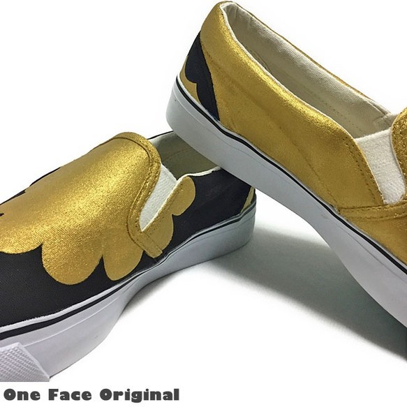 運動鞋“ moku-anti（G）”古董黃金×黑色！ [按訂單生產] [可以輸入名稱] 第5張的照片