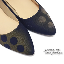 免運費！ “Polka dot pump Grad”【鞋跟高4cm】23.5cm只有一分！指向！ 【成人可愛系列】訂單收到 第3張的照片