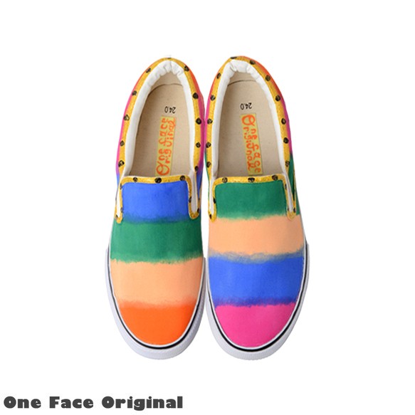 スニーカー「エナジー」アジアン！グラデーション スリッポン！レディース メンズ 2E【22-28cm】受注制作