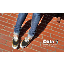 運動鞋“ Cola”黑色和金色配色♪金色亮片！ [訂單生成] [可以輸入名稱] 第5張的照片