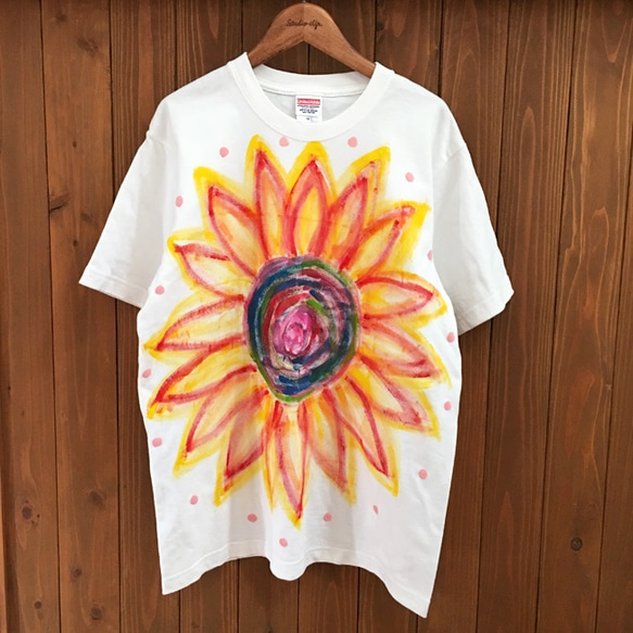 Tシャツ「 HIMAWARI 」全面に大きな向日葵をデザインした夏T