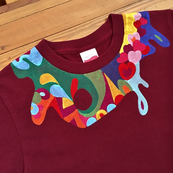 「着ているだけで楽しくなる」スニーカー作家が作るTシャツ「Color (1)」【GSサイズ】 2枚目の画像
