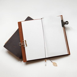 黃銅葉片米雕掛飾手帳日誌書籤繩《客製刻字》Traveler's Notebook, Hobonichi Midori適用 第3張的照片